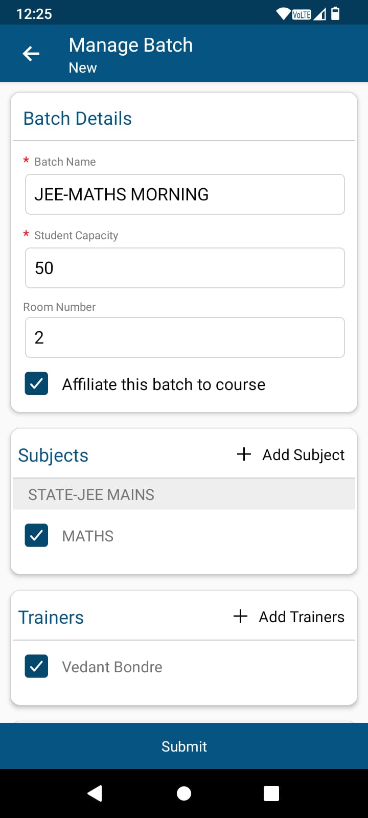 Batch Creation